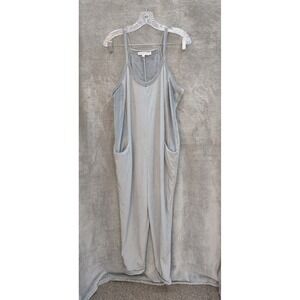 Cozy Jumpsuit Womens Medium Soft Plush Fleece Loungewear Casual Athleisure‎ READ